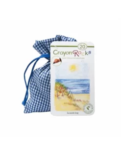 Crayon Rocks (20) Seaside Bag -Djeco Winkel crayon rocks crayon rocks 20 seaside bag 3
