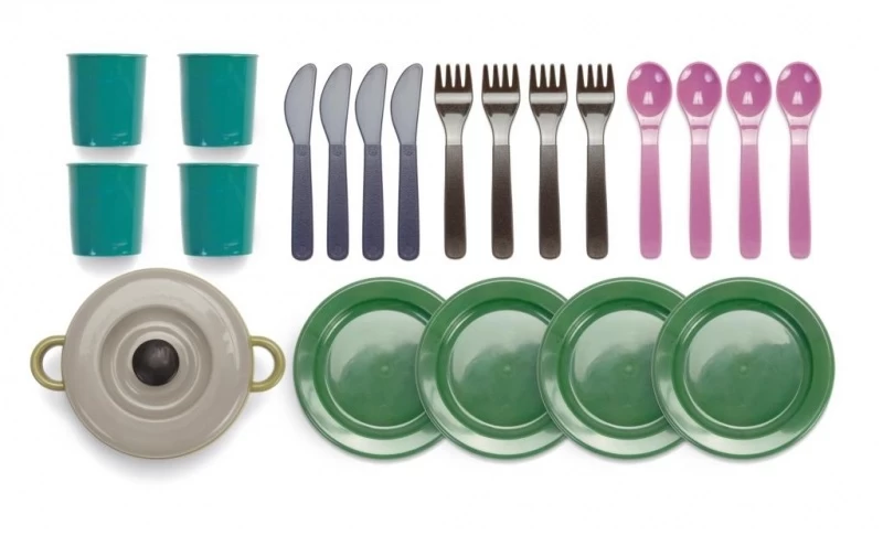 Dantoy Green Bean - Eetservies In Net (22-delig) DY2681 2 Dantoy Green Bean - Eetservies In Net (22-delig) DY2681 - Afbeelding 2