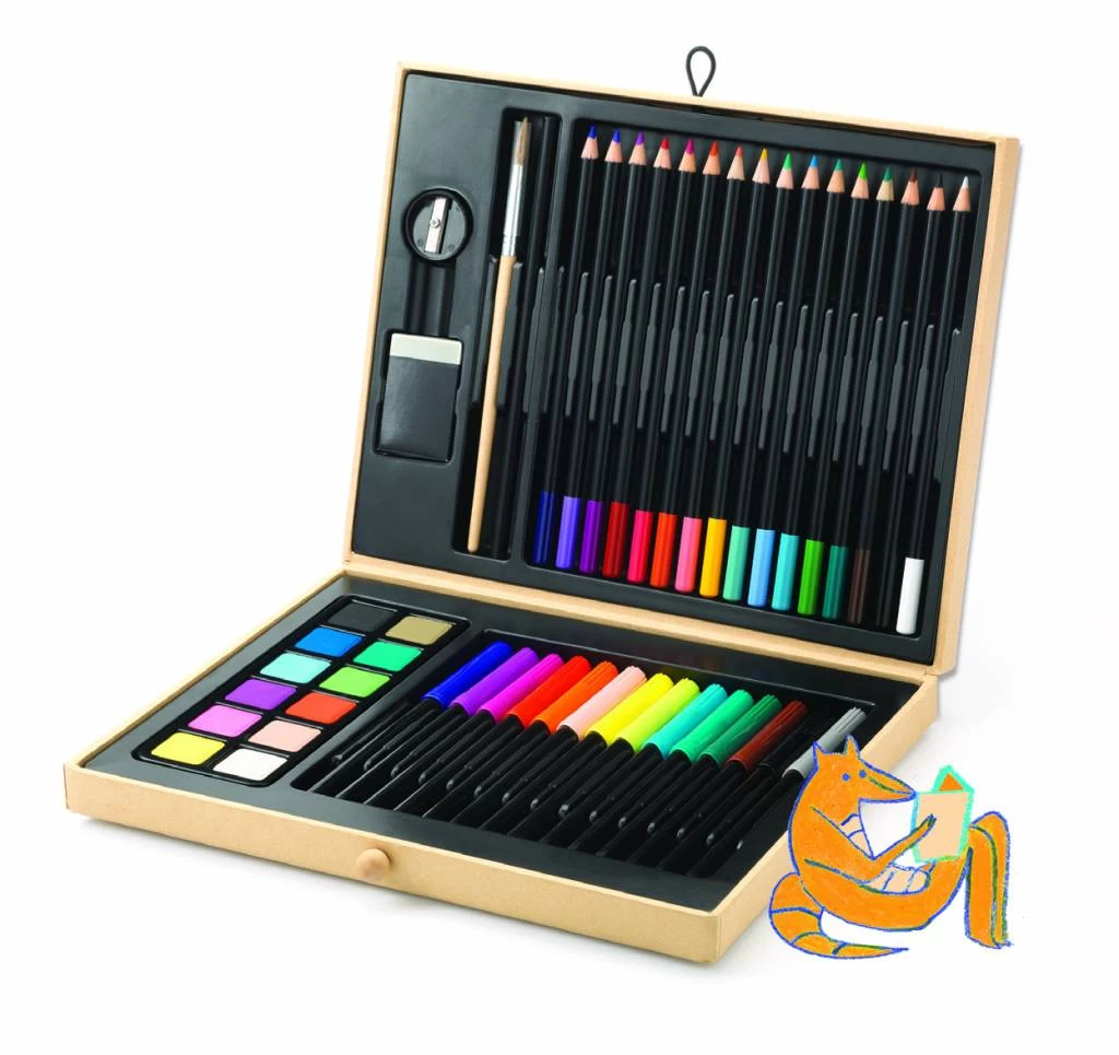 Djeco 47 Delige Tekendoos 1 Djeco 47 Delige Tekendoos