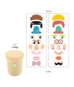 Djeco Boetseerklei – Gezichten - DJ09031 -Djeco Winkel djeco djeco boetseerklei gezichten dj09031 2