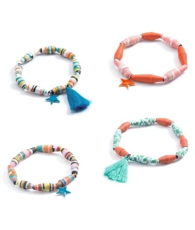 Djeco DIY Knutselset - Papieren Armbandjes Maken - DJ07971 2 Djeco DIY Knutselset - Papieren Armbandjes Maken - DJ07971 - Afbeelding 2