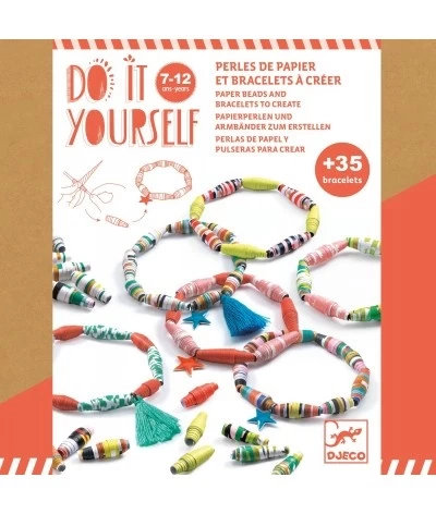 Djeco DIY Knutselset - Papieren Armbandjes Maken - DJ07971 1 Djeco DIY Knutselset - Papieren Armbandjes Maken - DJ07971