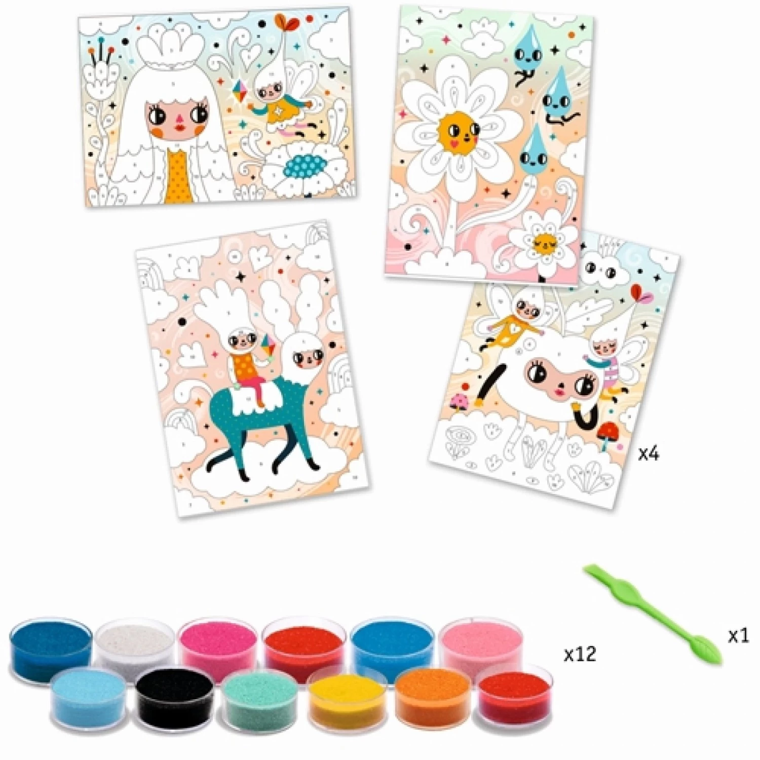 Djeco Gekleurd Zand - Heerlijk Schattig DJ08678 2 Djeco Gekleurd Zand - Heerlijk Schattig DJ08678 - Afbeelding 2