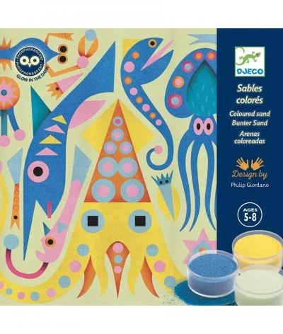Djeco Gekleurd Zand - Sea Lights - DJ08679 1 Djeco Gekleurd Zand - Sea Lights - DJ08679