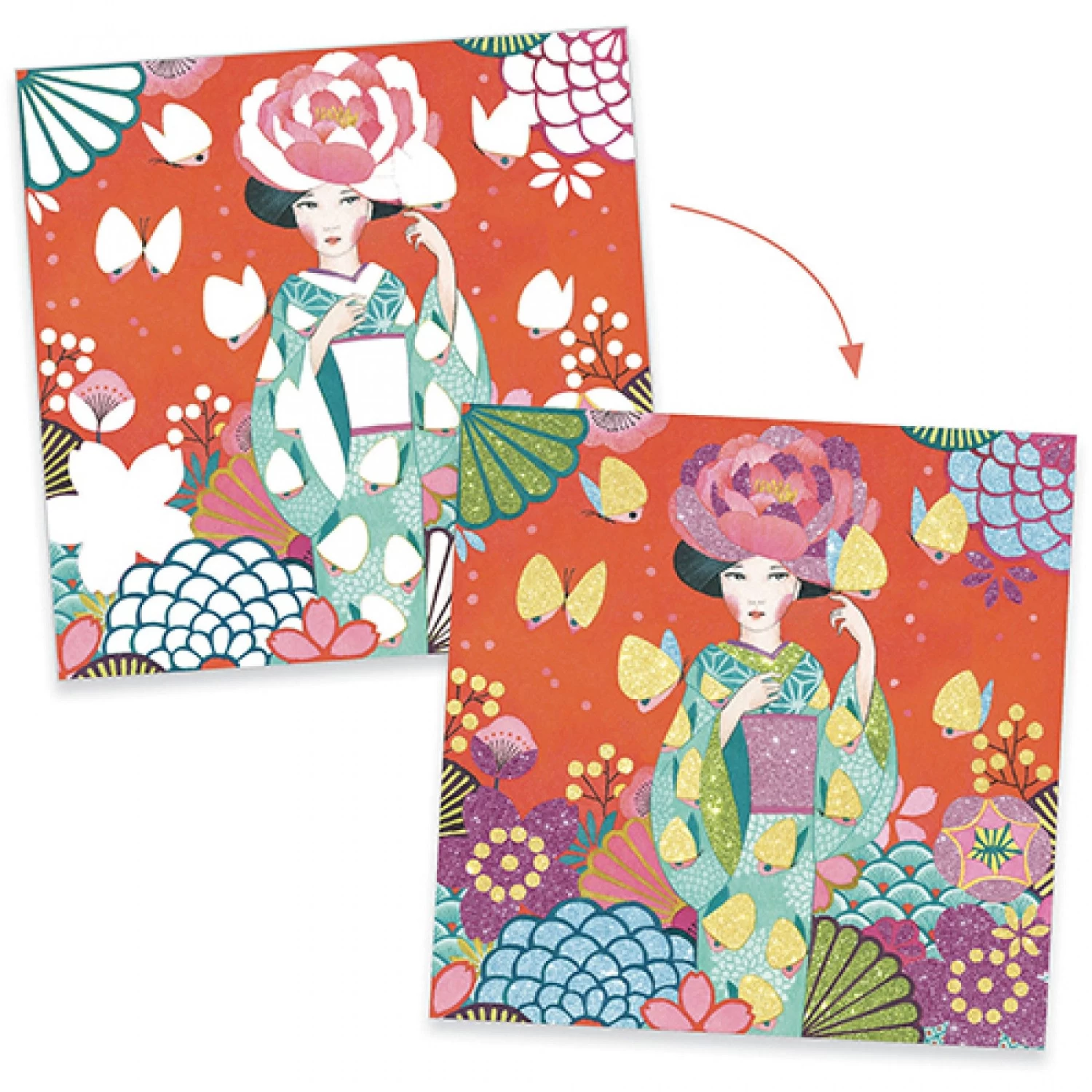 Djeco Glitterschilderijen - Dagdromen DJ09517 3 Djeco Glitterschilderijen - Dagdromen DJ09517 - Afbeelding 3