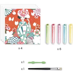 Djeco Glitterschilderijen - Dagdromen DJ09517 7 Djeco Glitterschilderijen - Dagdromen DJ09517 -Djeco Winkel djeco djeco glitterschilderijen dagdromen dj09517 3