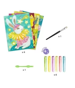 Djeco Glitterschilderijen - Dieren Carnaval - DJ09524 5 Djeco Glitterschilderijen - Dieren Carnaval - DJ09524 -Djeco Winkel djeco djeco glitterschilderijen dieren carnaval dj 2