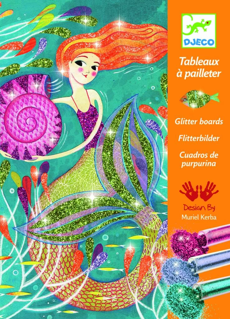 Djeco Glitterschilderijen Zeemeerminnen 1 Djeco Glitterschilderijen Zeemeerminnen