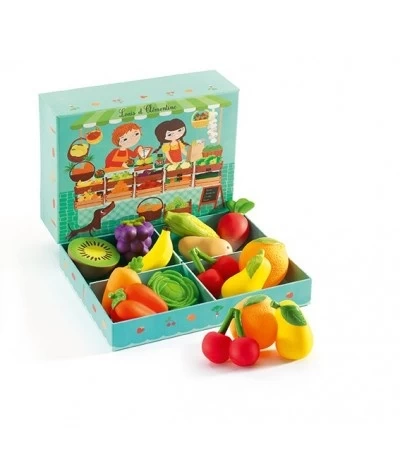 Djeco Groente En Fruit - Louis En Clementine - DJ06621 1 Djeco Groente En Fruit - Louis En Clementine - DJ06621