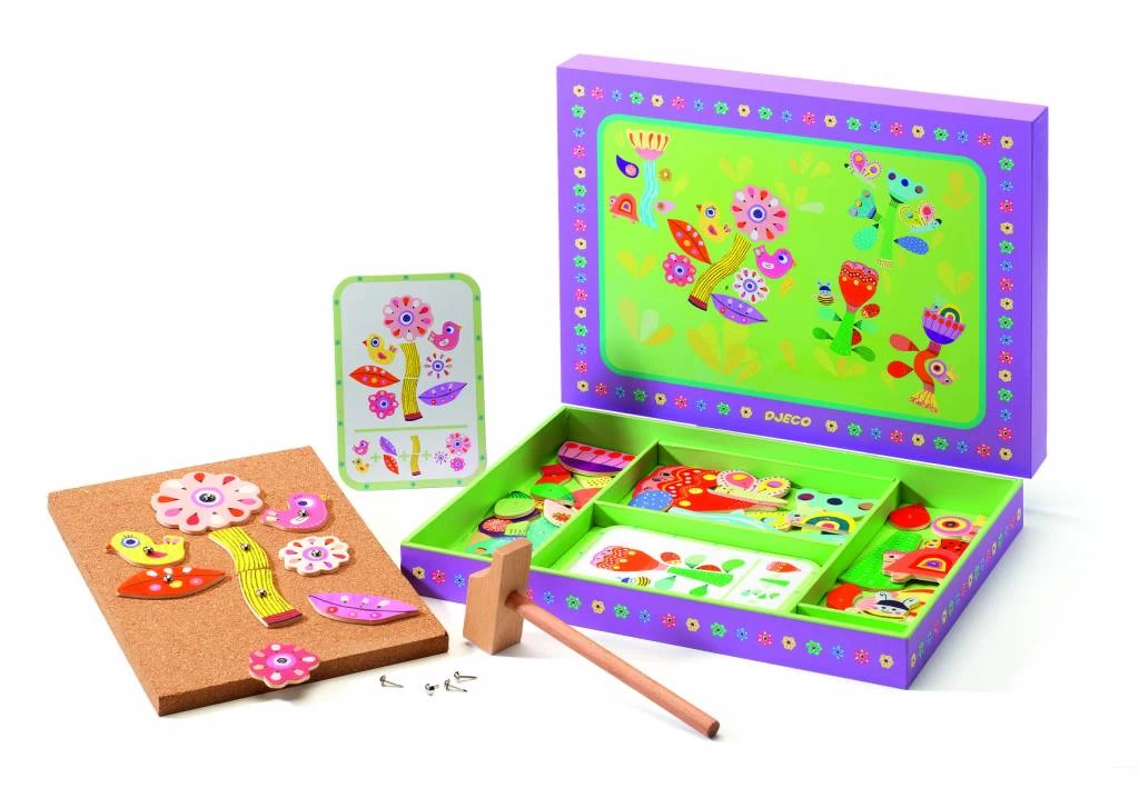 Djeco Hamertje Tik 'Bloementuin' 1 Djeco Hamertje Tik 'Bloementuin'