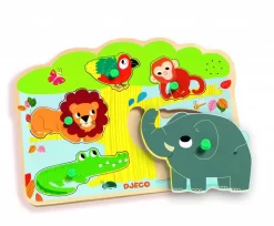 Djeco Houten Puzzel 'Baobab' Met Geluid!