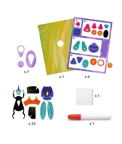 Djeco Knutselset - 3D Insecten Vouwen - DJ09449 2 Djeco Knutselset - 3D Insecten Vouwen - DJ09449 - Afbeelding 2