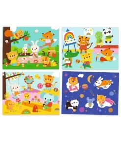 Djeco Knutselset Collages Maken - De Dag - DJ09873 -Djeco Winkel djeco djeco knutselset collages maken de dag dj098 4