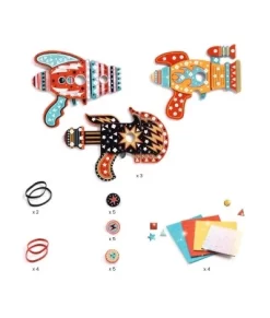 Djeco Knutselset DIY - Fiches Lanceren - Kosmik - DJ07913 -Djeco Winkel djeco djeco knutselset diy fiches lanceren kosmik 2