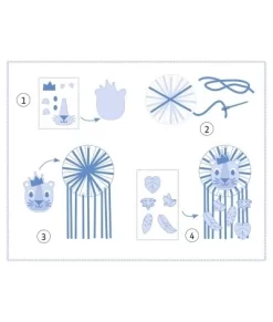 Djeco Knutselset - Dromenvanger Kleine Leeuw - DJ07965 -Djeco Winkel djeco djeco knutselset dromenvanger kleine leeuw d 3