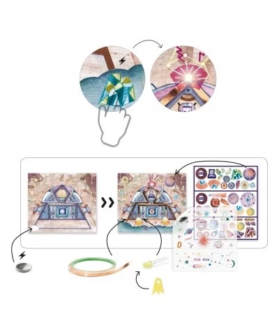 Djeco Knutselset Elektro - Odyssey - DJ09310 2 Djeco Knutselset Elektro - Odyssey - DJ09310 - Afbeelding 2