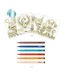 Djeco Knutselset Kleurplaten - Egypte - DJ09476 -Djeco Winkel djeco djeco knutselset kleurplaten egypte dj09476 1