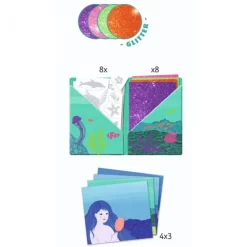 Djeco Knutselset Metallic Folie - Oceaan DJ09466 -Djeco Winkel djeco djeco knutselset metallic folie oceaan dj094 2