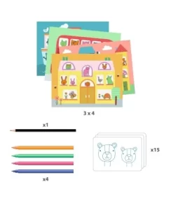 Djeco Knutselset - Overtrekken Is Een Kunst - DJ09289 -Djeco Winkel djeco djeco knutselset overtrekken is een kunst dj 1