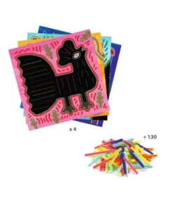 Djeco Knutselset - Rijgen Met Chenilledraad - DJ09896 -Djeco Winkel djeco djeco knutselset rijgen met chenilledraad dj 1