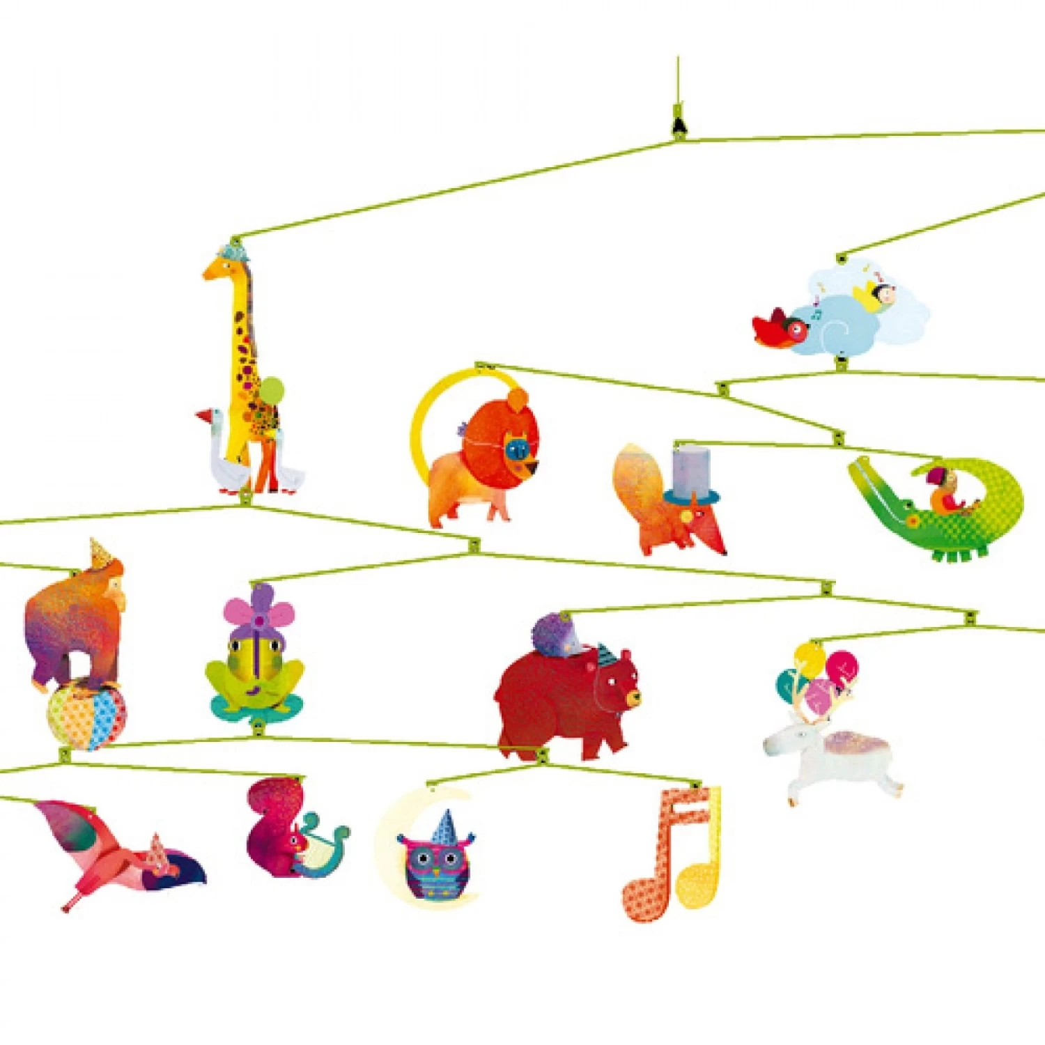 Djeco Mobiel - Dierencarnaval DD04318 2 Djeco Mobiel - Dierencarnaval DD04318 - Afbeelding 2