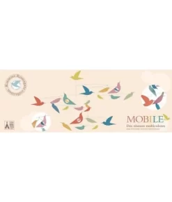 Djeco Mobiel- Gekleurde Vogels- Katsumi DD04375 5 Djeco Mobiel- Gekleurde Vogels- Katsumi DD04375 -Djeco Winkel djeco djeco mobiel gekleurde vogels katsumi dd0437 2