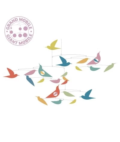 Djeco Mobiel- Gekleurde Vogels- Katsumi DD04375 1 Djeco Mobiel- Gekleurde Vogels- Katsumi DD04375