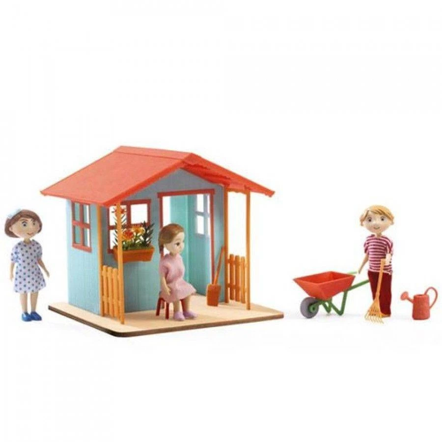 Djeco Poppenhuis Tuinhuisje DJ07835 1 Djeco Poppenhuis Tuinhuisje DJ07835