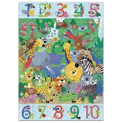 Djeco Puzzel - Jungle 1 Tot 10 -54 Stukjes DJ07148
