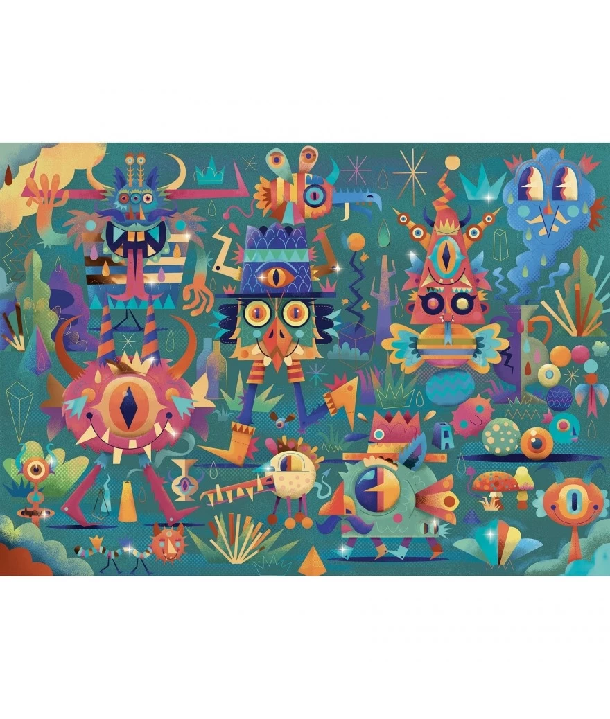 Djeco Puzzel - Monsterfeest - 50 Stukjes - DJ 07020 2 Djeco Puzzel - Monsterfeest - 50 Stukjes - DJ 07020 - Afbeelding 2