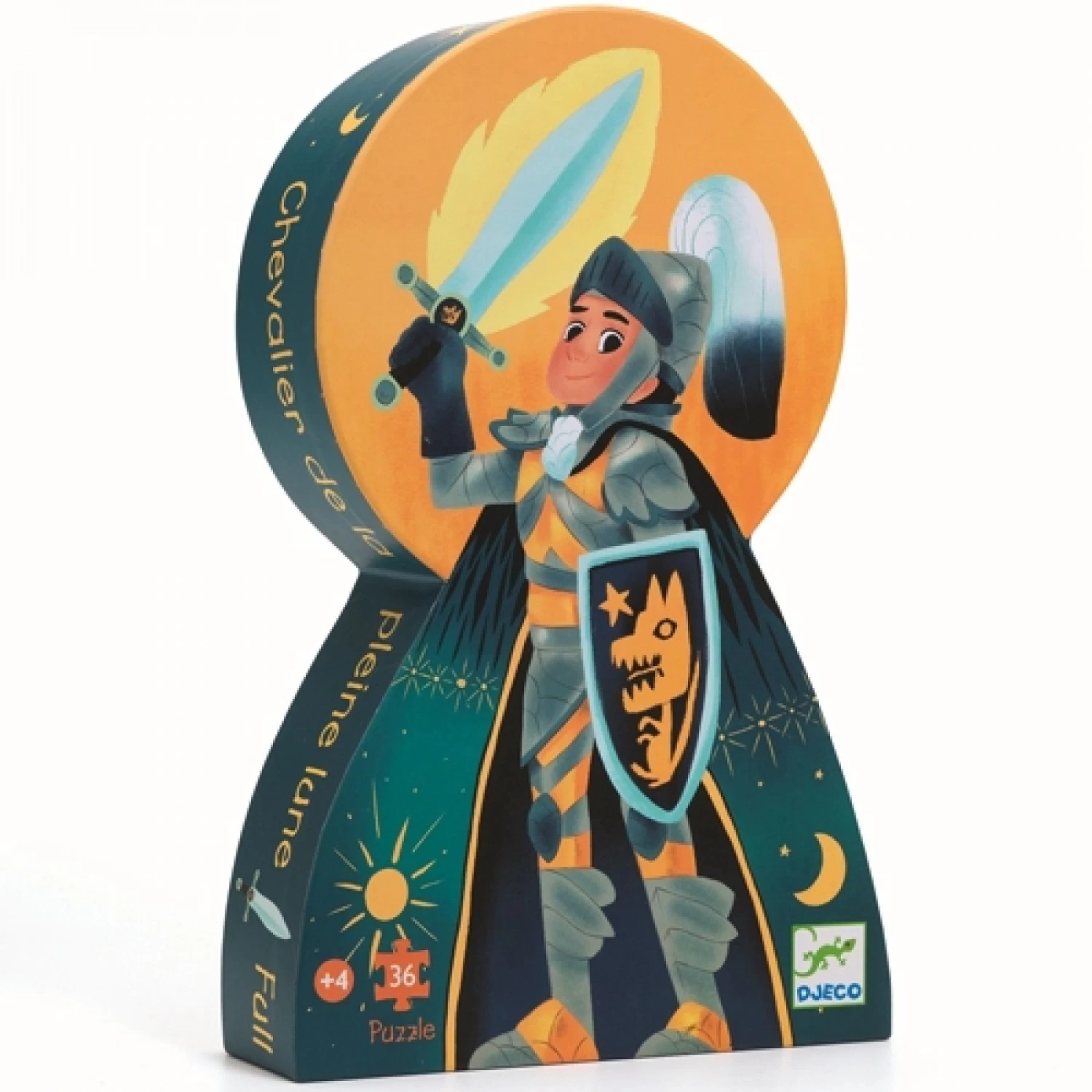Djeco Puzzel - Ridder Bij Volle Maan 36 Stukjes DJ07237 1 Djeco Puzzel - Ridder Bij Volle Maan 36 Stukjes DJ07237