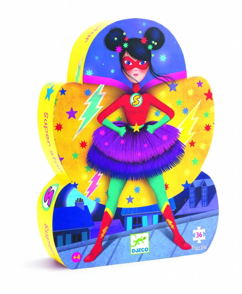 Djeco Puzzel Super Star (DJ07226) 36 St 1 Djeco Puzzel Super Star (DJ07226) 36 St