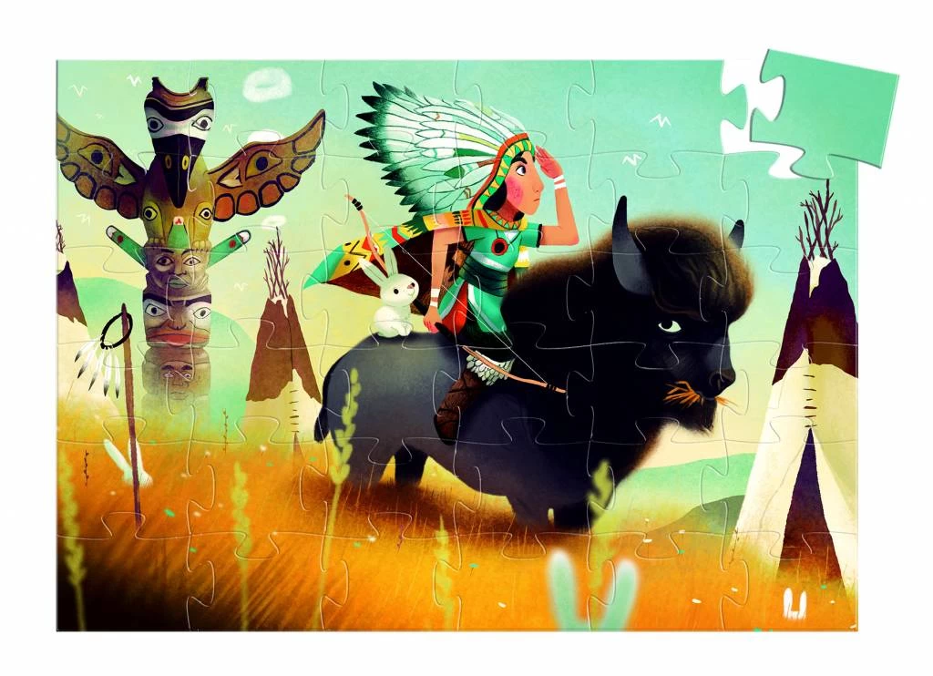 Djeco Puzzel Tatanka (DJ07224) 36st 2 Djeco Puzzel Tatanka (DJ07224) 36st - Afbeelding 2