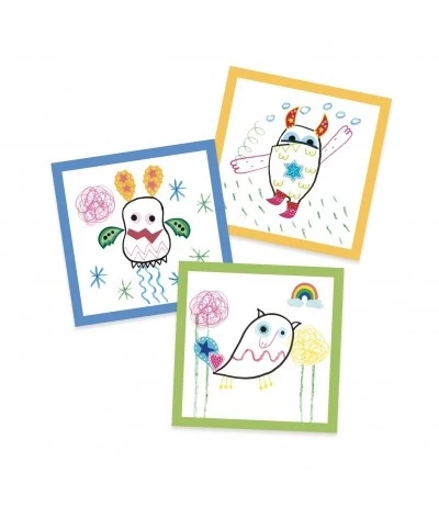 Djeco Samen Tekenen - Monsters DJ09290 3 Djeco Samen Tekenen - Monsters DJ09290 - Afbeelding 3