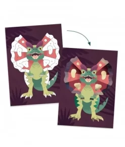 Djeco Schilderijtjes Metalliseren - Dinosaurussen - DJ09518 5 Djeco Schilderijtjes Metalliseren - Dinosaurussen - DJ09518 -Djeco Winkel djeco djeco schilderijtjes metalliseren dinosaurus 1