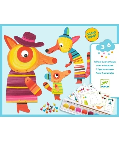 Djeco Schilderset - Familie Vos - DJ09897 1 Djeco Schilderset - Familie Vos - DJ09897