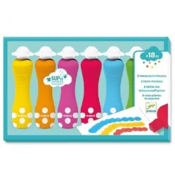 Djeco Schuimmarkers 6 Stuks DJ09002