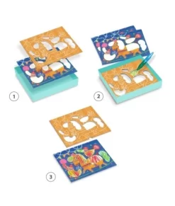 Djeco Sjablonen Tekenset - DJ08989 -Djeco Winkel djeco djeco sjablonen tekenset dj08989 3