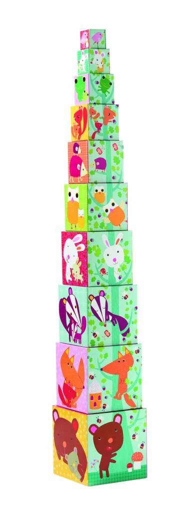 Djeco Stapelblokken 'Dieren In Het Bos' 1 Djeco Stapelblokken 'Dieren In Het Bos'