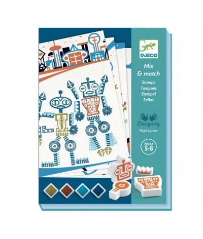 Djeco Stempelset - Alien Robots - DJ08740 1 Djeco Stempelset - Alien Robots - DJ08740