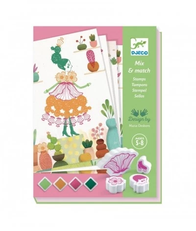 Djeco Stempelset - Bloemen Meisjes - DJ08741 1 Djeco Stempelset - Bloemen Meisjes - DJ08741