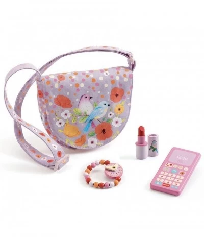 Djeco Tasje Birdie Met Accessoires DJ06686 1 Djeco Tasje Birdie Met Accessoires DJ06686