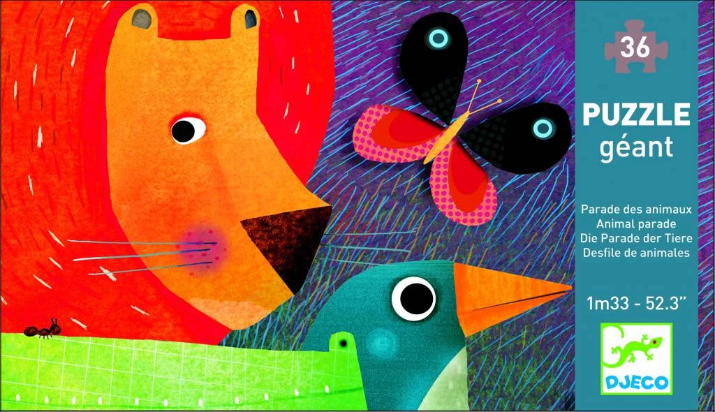 Djeco Vloerpuzzel Dierenparade 2 Djeco Vloerpuzzel Dierenparade - Afbeelding 2