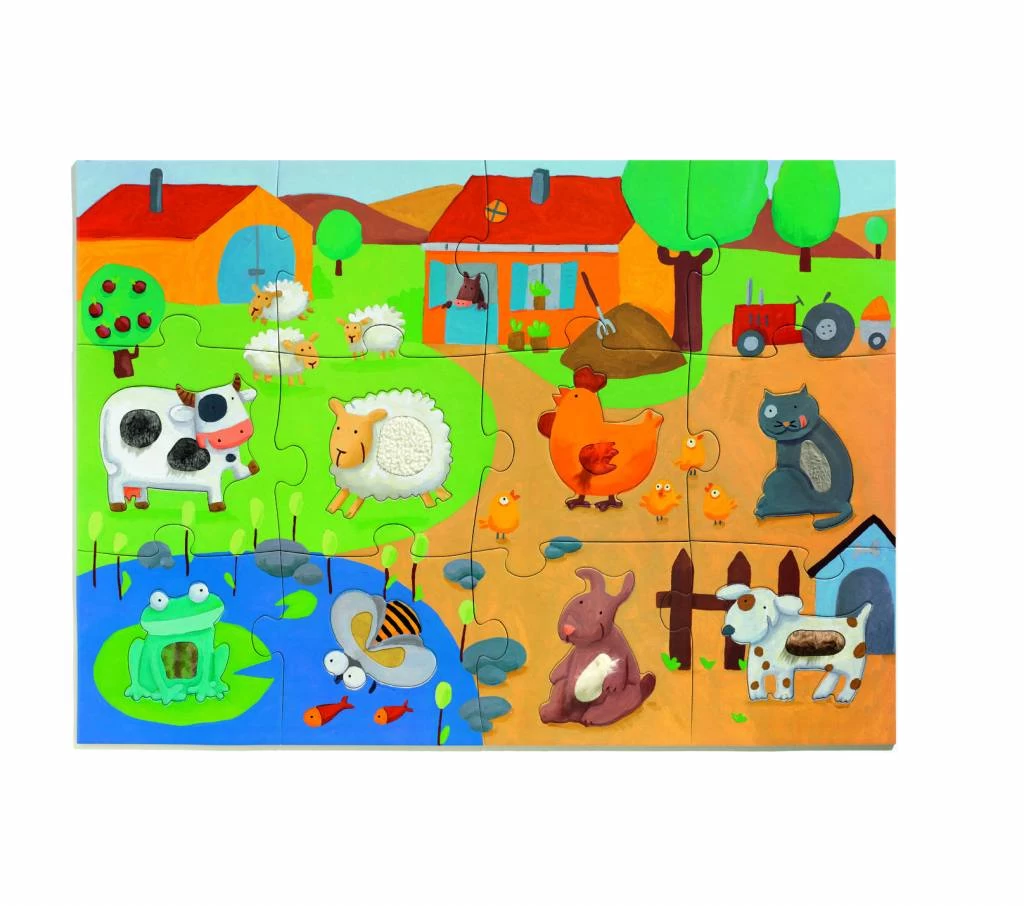 Djeco Voelpuzzel Boerderij 1 Djeco Voelpuzzel Boerderij