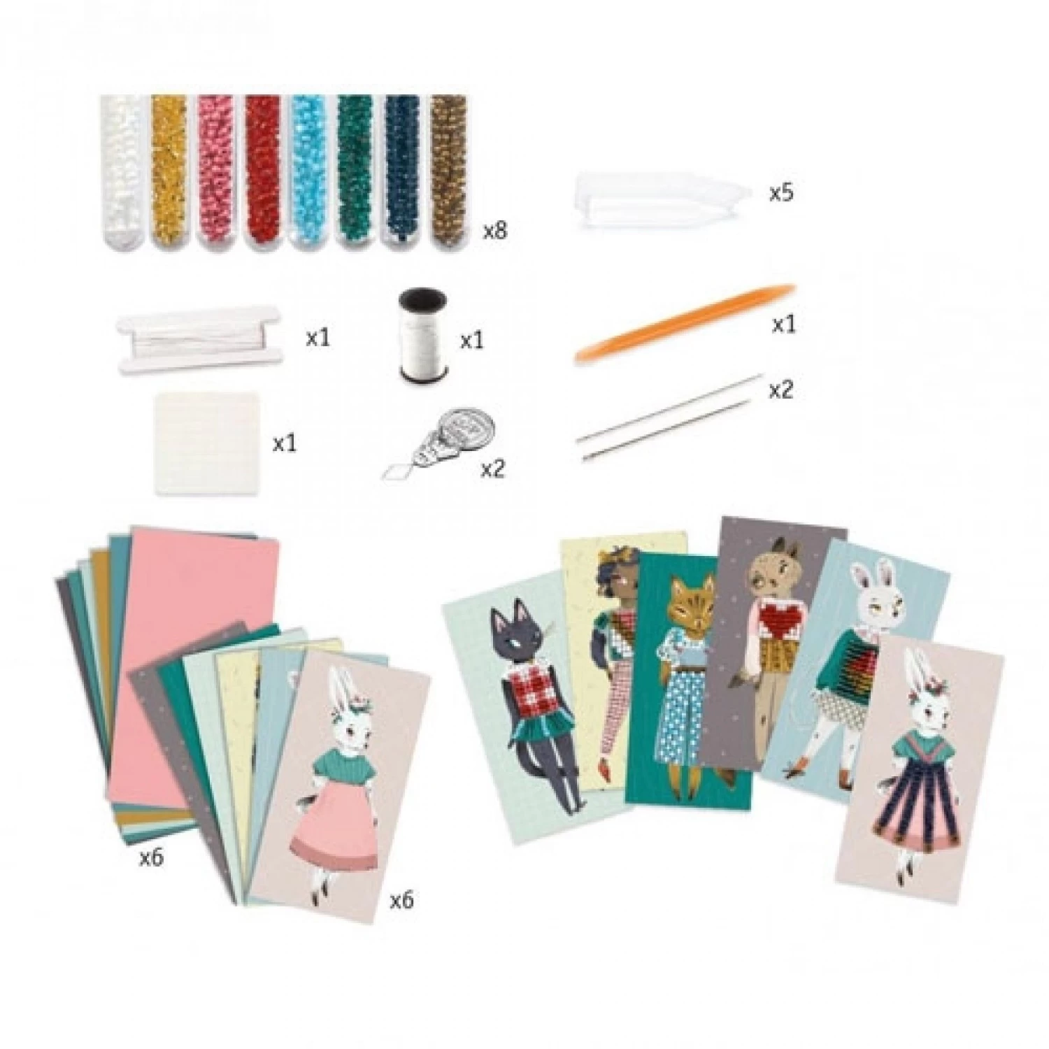 Djeco Weven Met Kralen - Kitty Cats DJ09843 2 Djeco Weven Met Kralen - Kitty Cats DJ09843 - Afbeelding 2