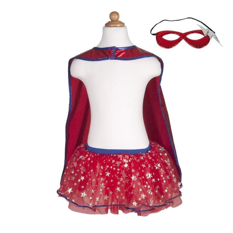 Great Pretenders Superhero Girls Set (masker, Cape En Tutu) (4-6 Jaar) 67675 5 Great Pretenders Superhero Girls Set (masker, Cape En Tutu) (4-6 Jaar) 67675 - Afbeelding 5