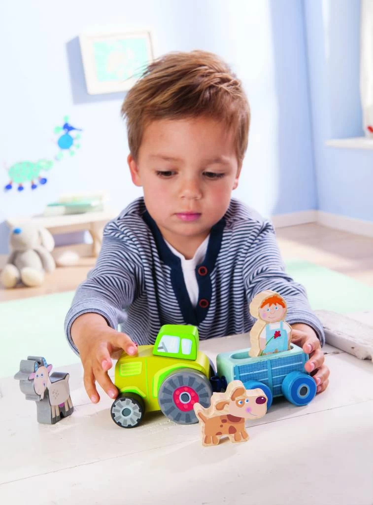 Haba Houten Speelwereld 'Peter's Tractor' 2 Haba Houten Speelwereld 'Peter's Tractor' - Afbeelding 2