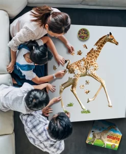 Puzzel I AM Lil' - Giraffe 100 Stukjes -Djeco Winkel madd capp puzzel i am lil giraffe 100 stukjes 2