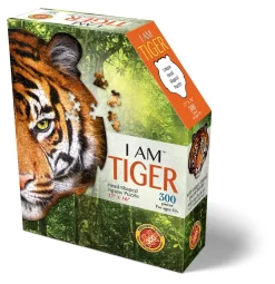 Puzzel I AM Mini - Tijger 300 Stukjes -Djeco Winkel madd capp puzzel i am mini tijger 300 stukjes 3