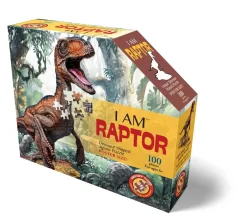 Puzzel I AM - Raptor 100 Stukjes -Djeco Winkel madd capp puzzel i am raptor 100 stukjes 3